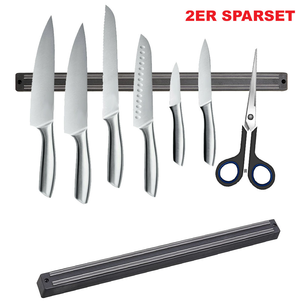 2 Stück Messerhalter magnetisch Magnet Magnetschiene Messer Magnetleiste Küche